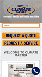 Mobile Screenshot of climatemaster.com.au